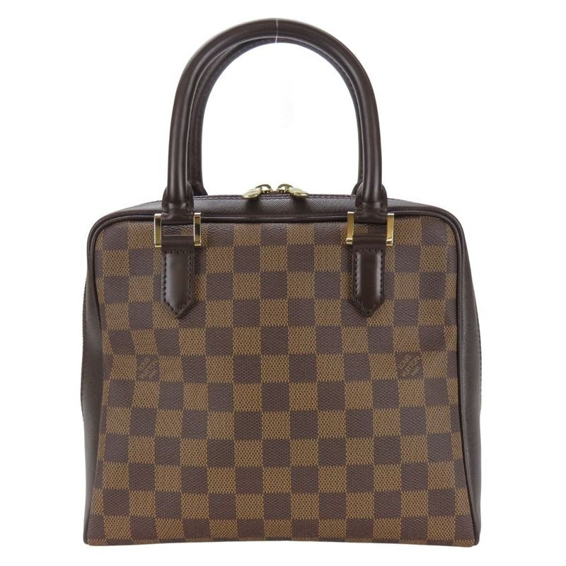 Louis Vuitton Handbag Brera Damier Ebene Brown Gold Hardware