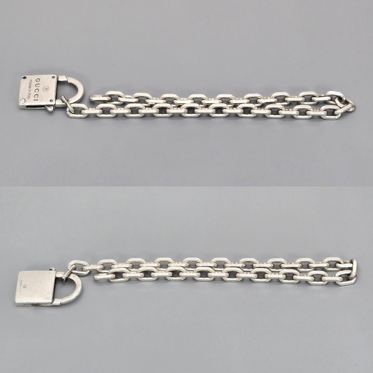 Gucci Trade Mark Chain with Padlock Bracelet 18 — view 4