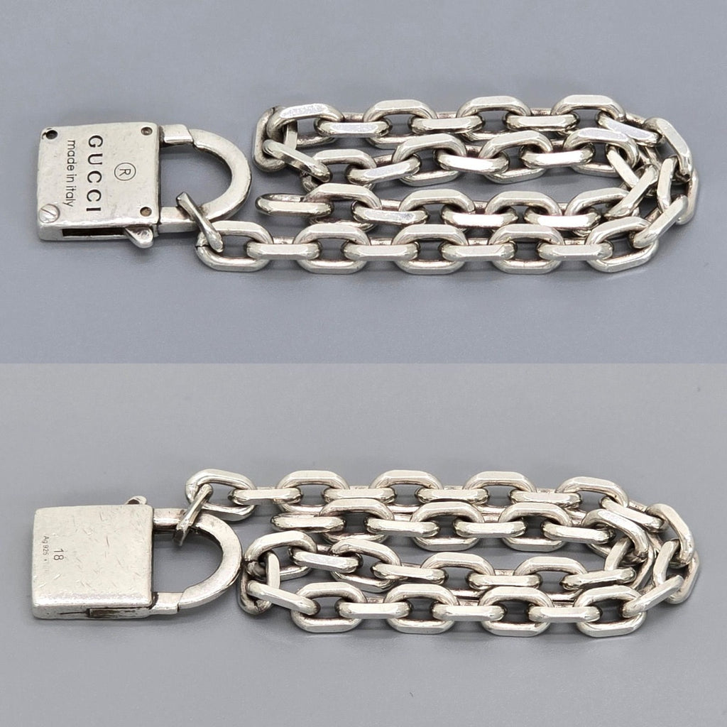 Gucci Trade Mark Chain with Padlock Bracelet 18 — view 5