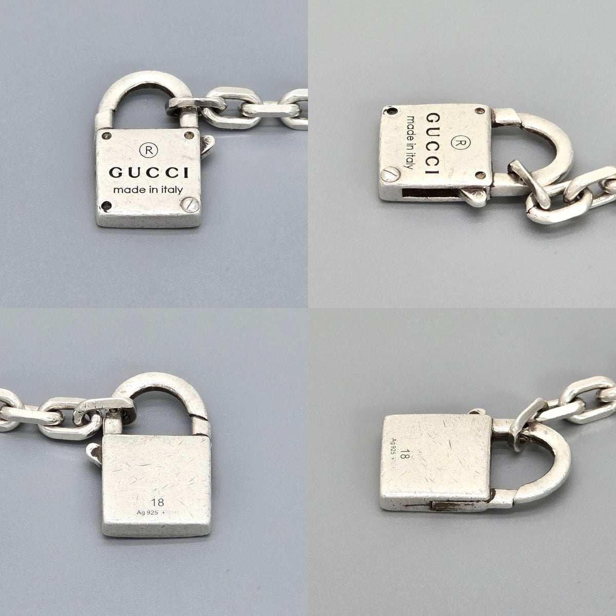 Gucci Trade Mark Chain with Padlock Bracelet 18 — view 6