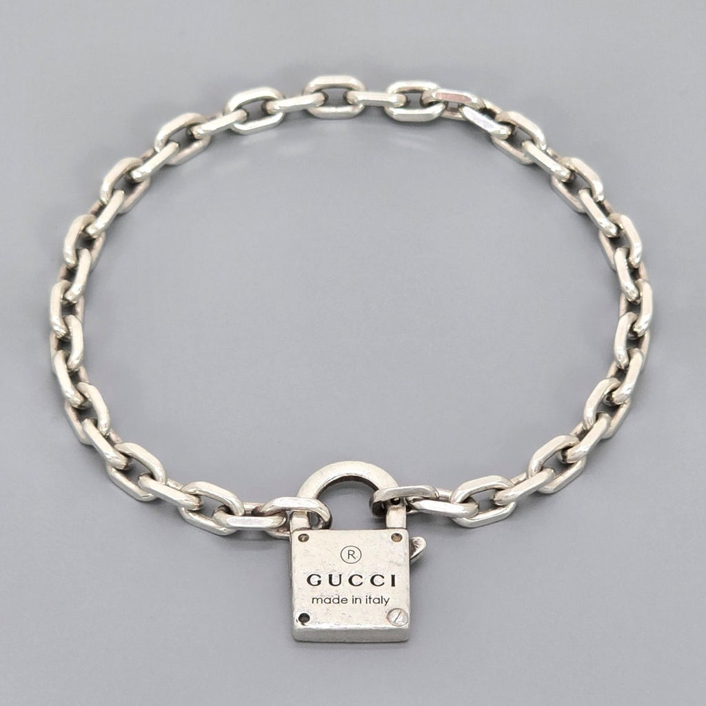 Gucci Trade Mark Chain with Padlock Bracelet 18