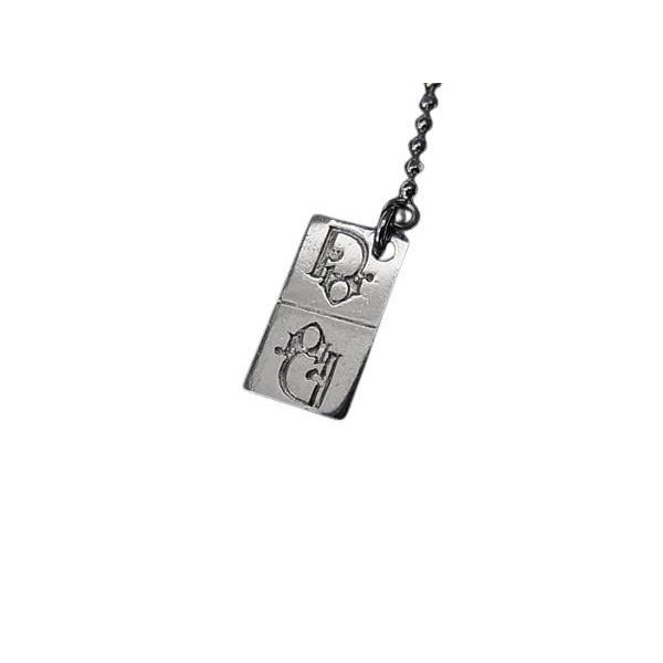 Dior Earrings Silver Metal Logo Dice Hook Type — view 2