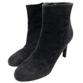 Chanel Boots Side Zip Short Coco Mark Shoes Pin Heel 36 Size
