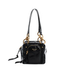Prada Dangle Leather Top Handle Mini Bag