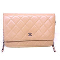 Chanel Chain Wallet Shoulder Lambskin Leather