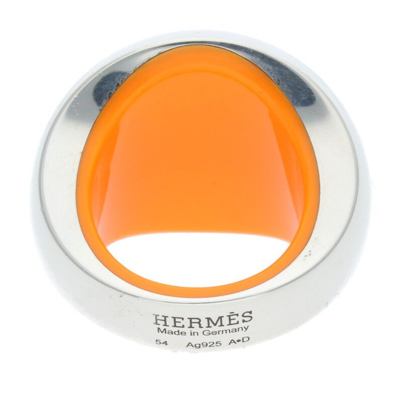 Hermes Quark Cocktail Silver Ring 14 — view 3