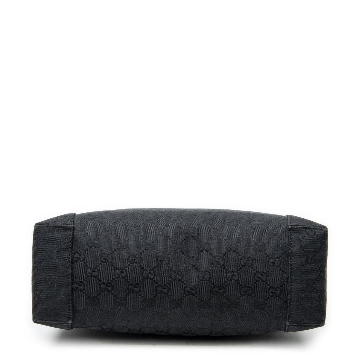 Gucci Shoulder Zip Hobo Black GG Canvas — view 6
