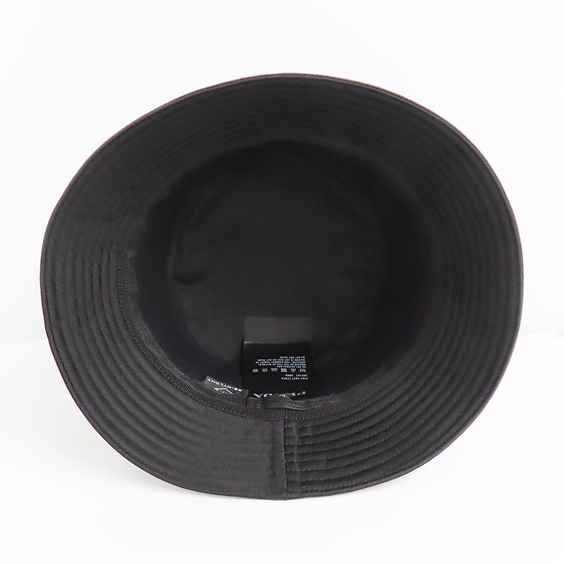 Prada Re-nylon Bucket Hat Black Studded Logo 2 Hc137 D0 S M Size — view 7