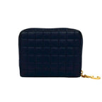 Celine CC Charm Compact Wallet Quilted Leather Round Zip Bifold — view 2