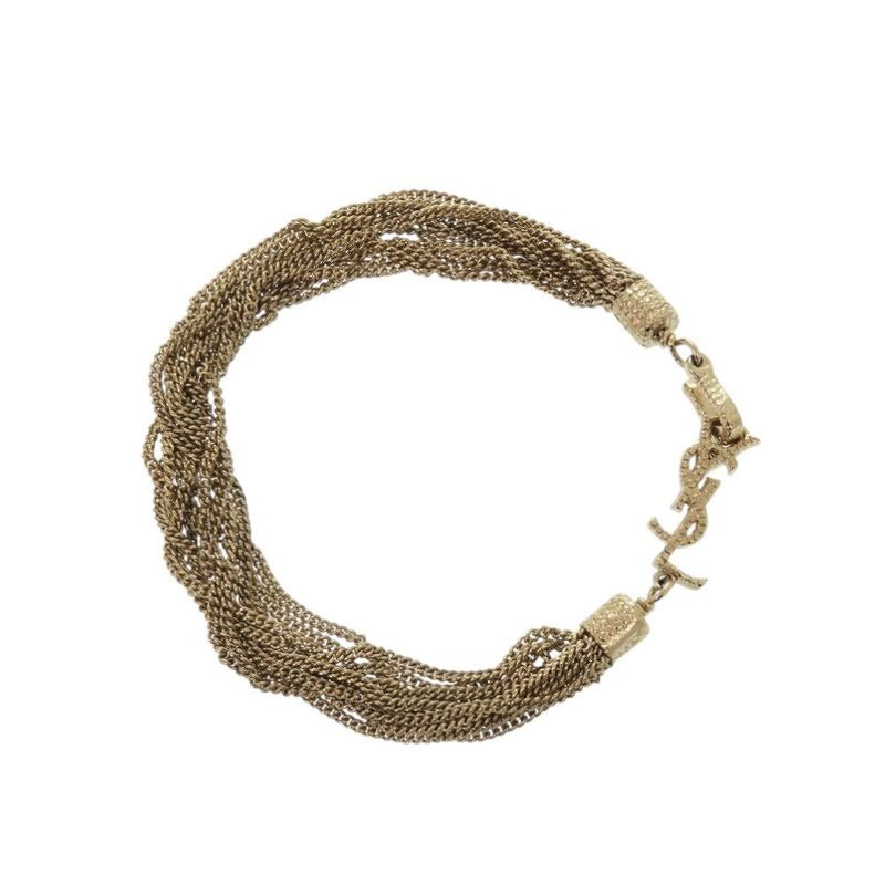 Yves Saint Laurent Logo Chain Bracelet Gold 1344 — view 2