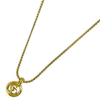 Christian Dior Logo Necklace Round CD GP — view 2