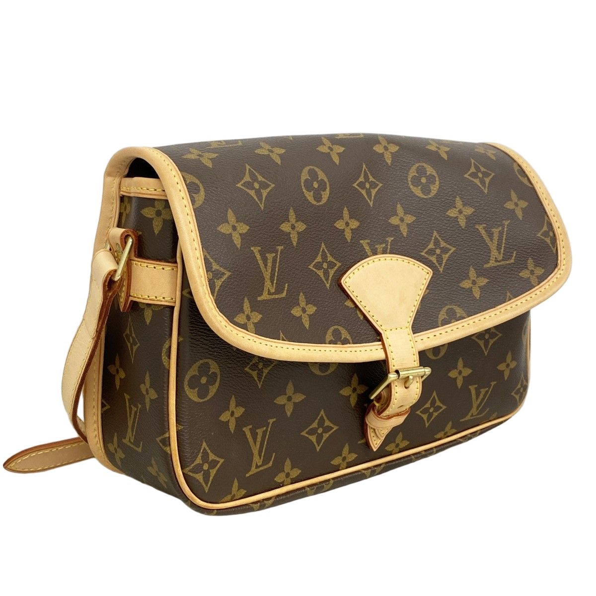 Louis Vuitton Shoulder Bag Monogram Sologne Brown — view 2