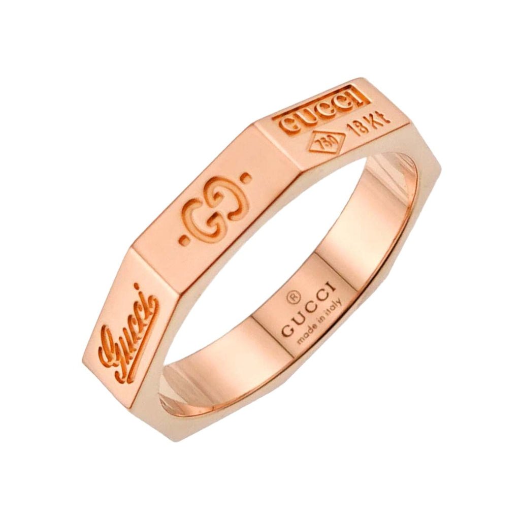 Gucci Octagonal Ring 18k PG Pink Gold