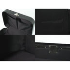 Louis Vuitton LV Valisette MM Monogram Glace Trunk Handbag Noir Black — view 8