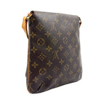 Louis Vuitton Musette Salsa Short Strap Monogram Leather Brown Shoulder Bag Gold — view 2