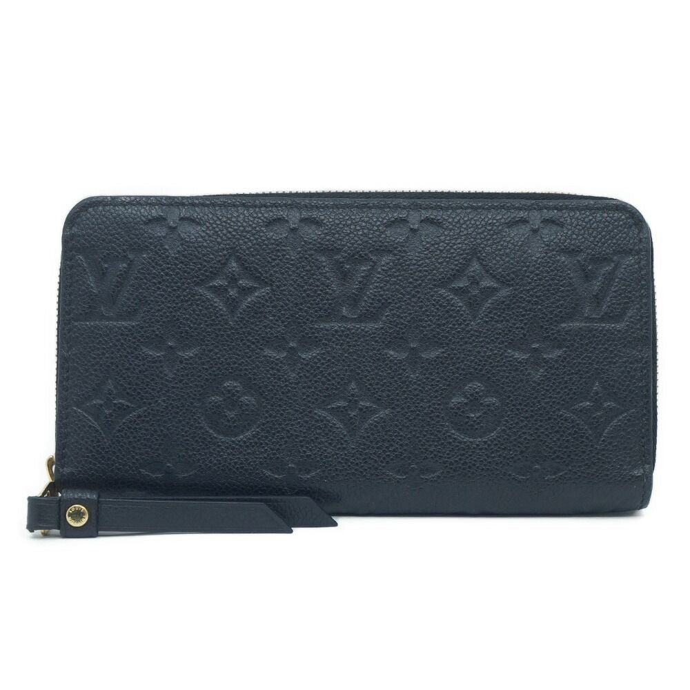 Louis Vuitton Zippy Long Wallet Black Noir Gold