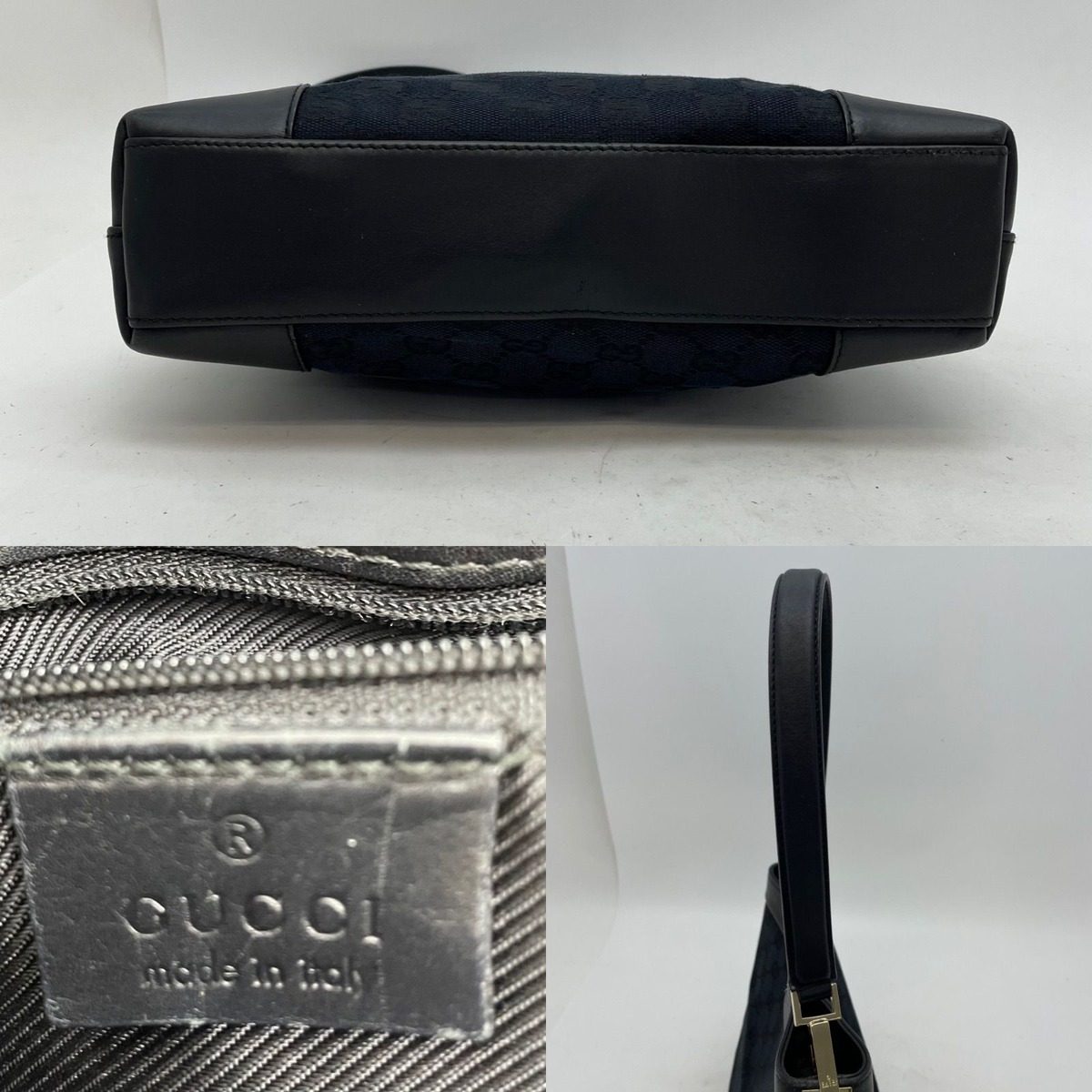 Gucci Shoulder Handbag GG Canvas Black Formal — view 4