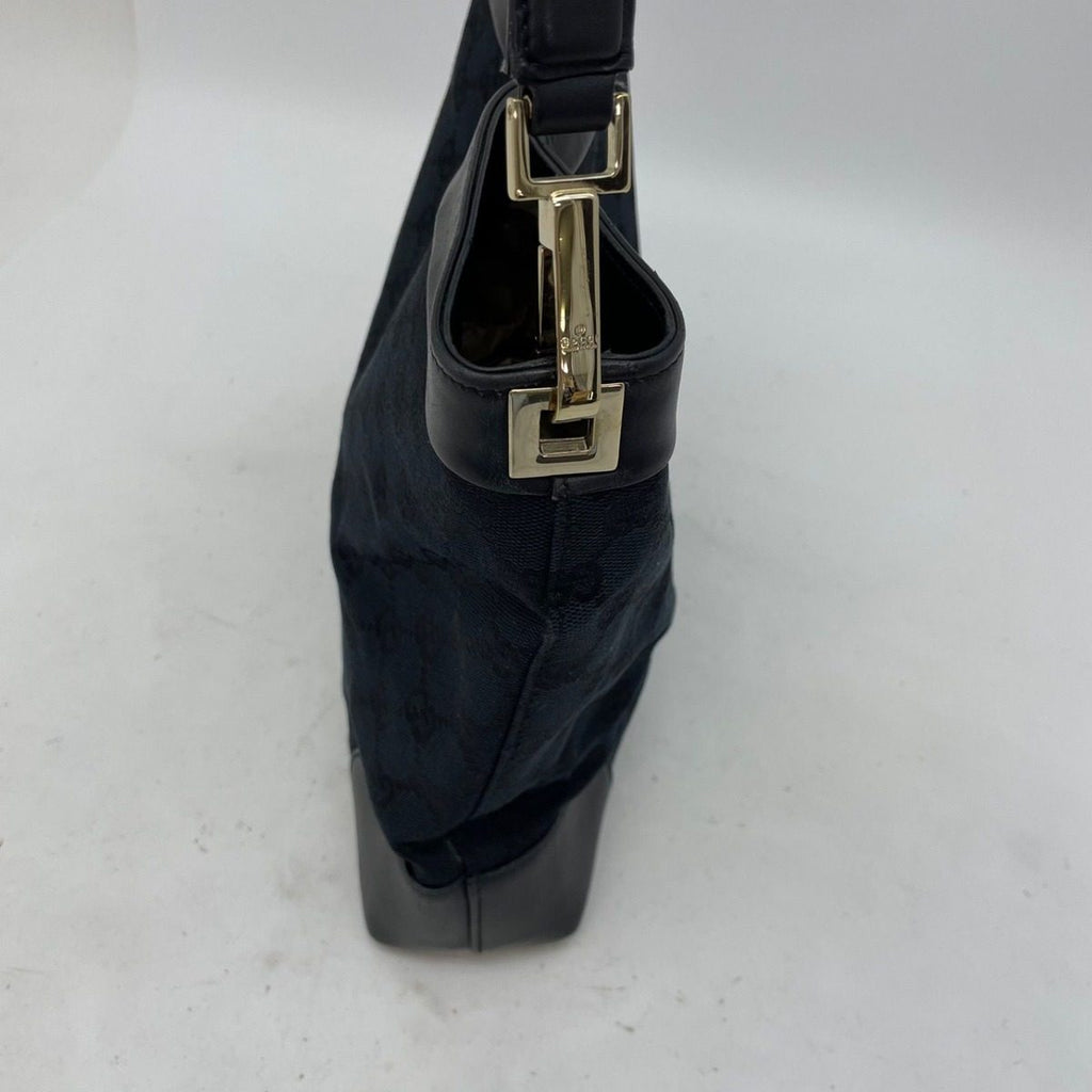 Gucci Shoulder Handbag GG Canvas Black Formal — view 5