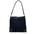 Gucci Shoulder Handbag GG Canvas Black Formal