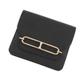Hermes Wallet Roulis Slim Black Gold Chevre Misor