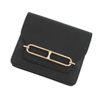 Hermes Wallet Roulis Slim Black Gold Chevre Misor