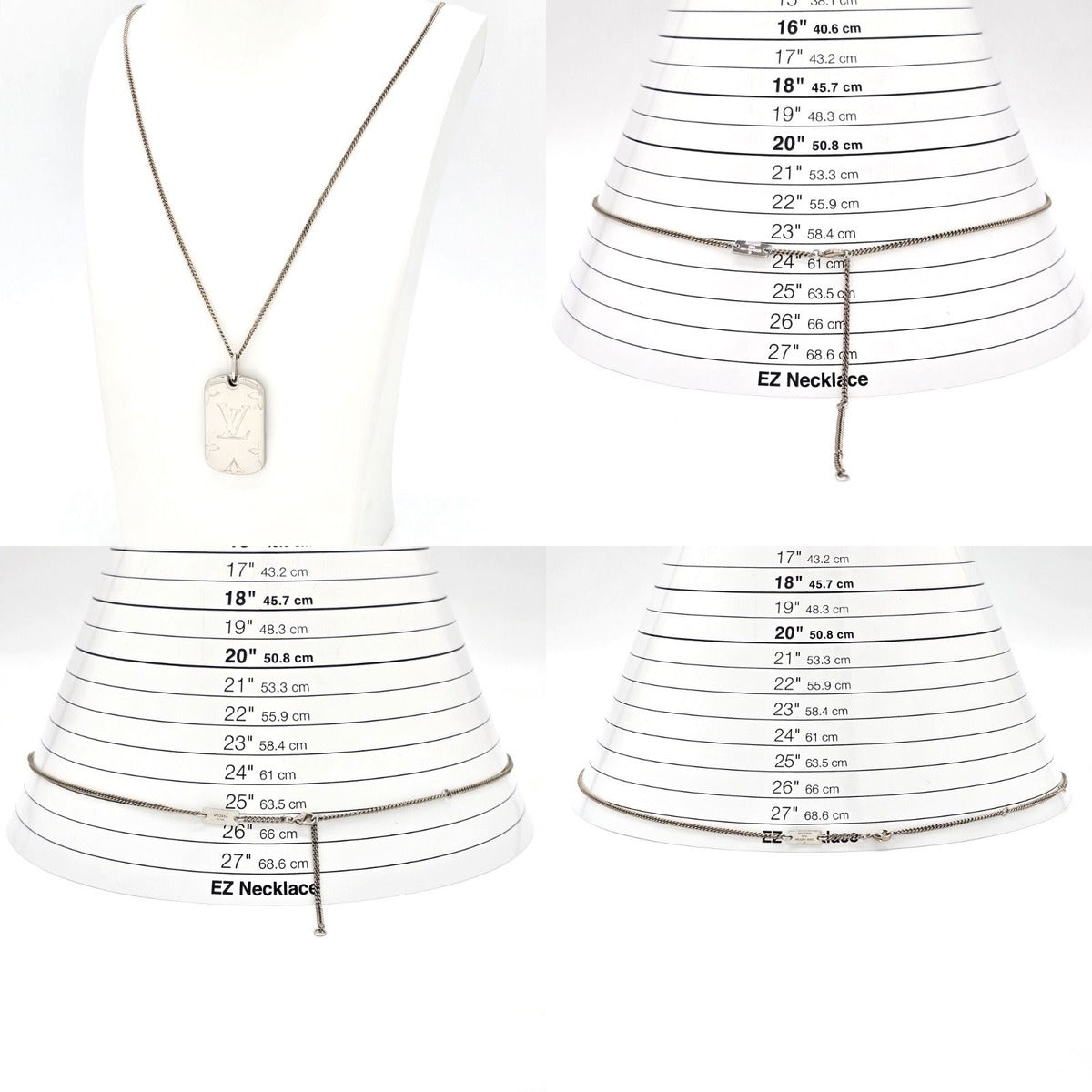 Louis Vuitton Locket Necklace Monogram LV Signature Flower — view 8
