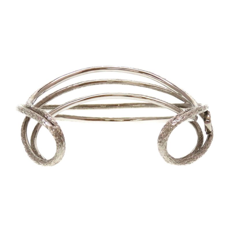 Christian Dior CD Logo Metal Silver Bracelet Bangle 0029 — view 9