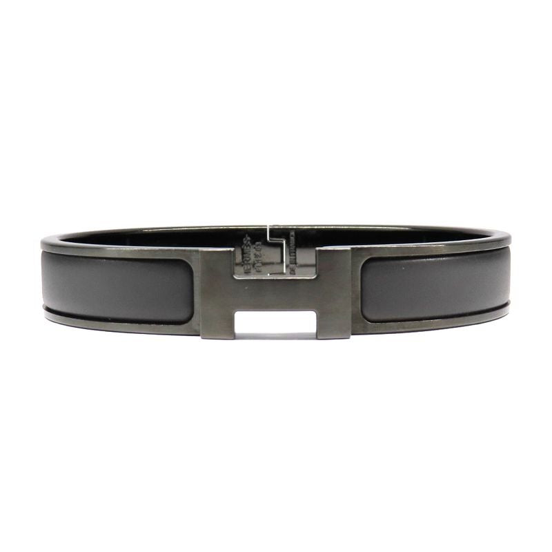 Hermes Clic Clac PM So-Black Bangle Bracelet Black H Jewelry