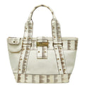 Dior Logo Tote White Ivory Leather