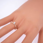 Hermes Link-de Diamond Ring No 48 750 PG 18K Pink Gold Jewelry — view 9