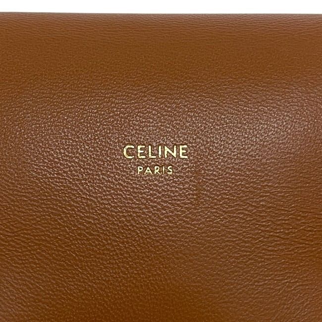 Celine Shoulder Bag Fon Black Brown Triomphe — view 7