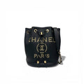 Chanel Deauville Tote Caviar Black Gold