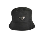 Prada 2022 Triangle Logo Renylon Bucket Hat 1 Hc137 Size S Black