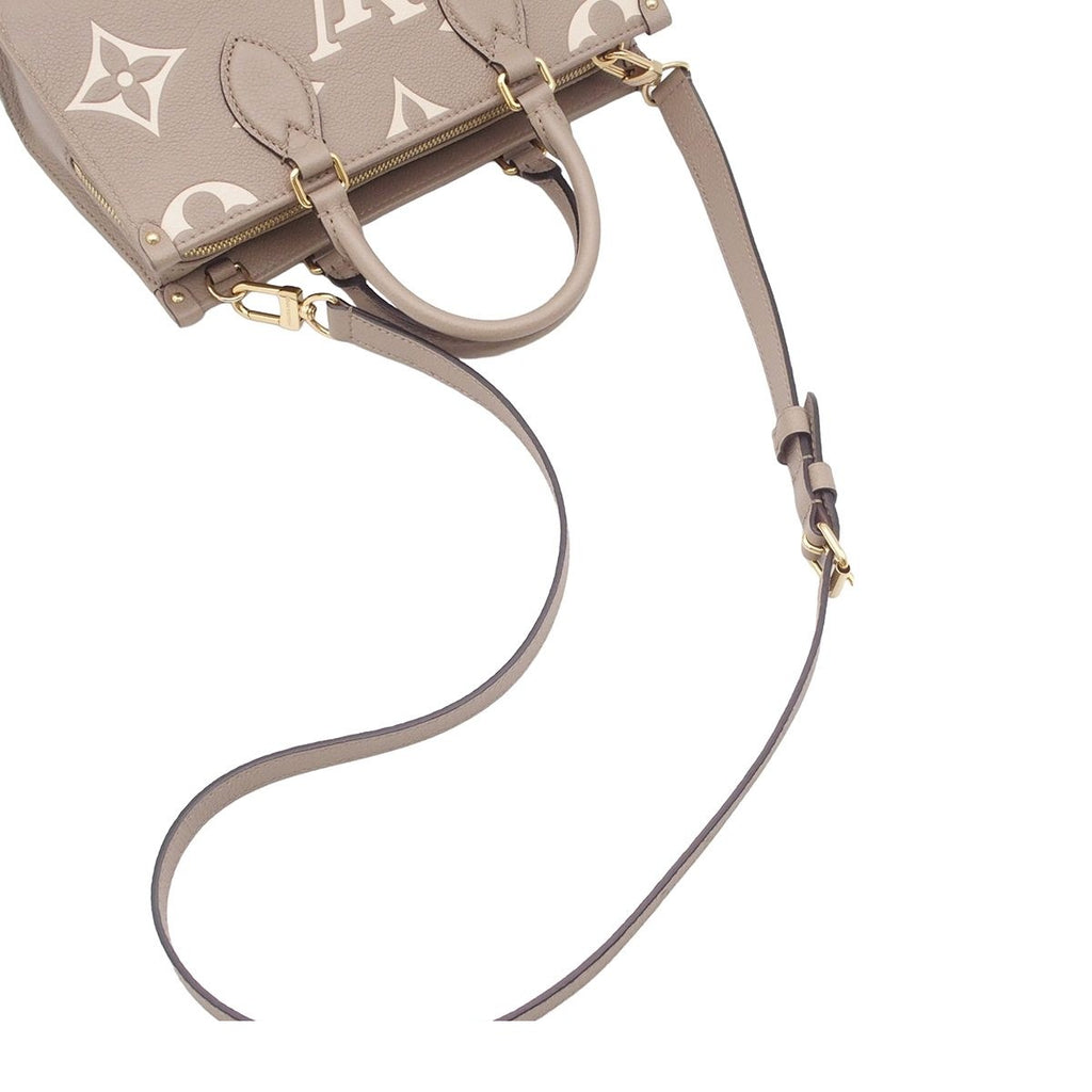 Louis Vuitton On The Go Dove Cream Bicolor Monogram Empreinte 2-Way Shoulder Bag — view 4