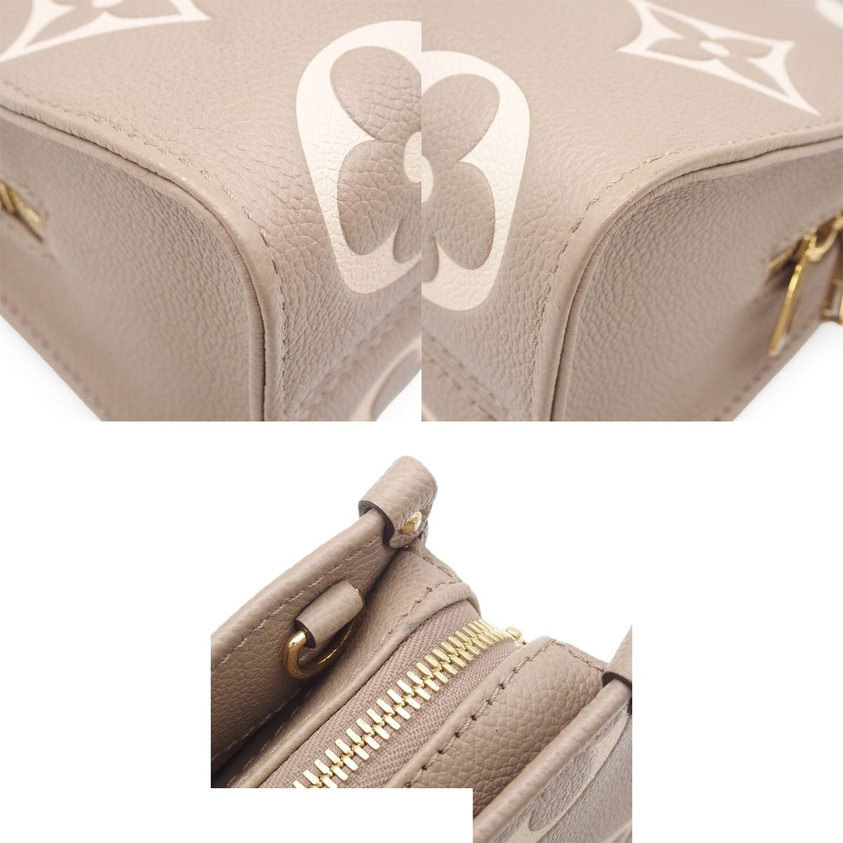 Louis Vuitton On The Go Dove Cream Bicolor Monogram Empreinte 2-Way Shoulder Bag — view 8