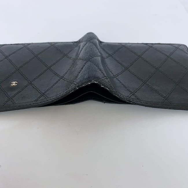 Chanel Bifold Wallet Black Bicolore — view 8