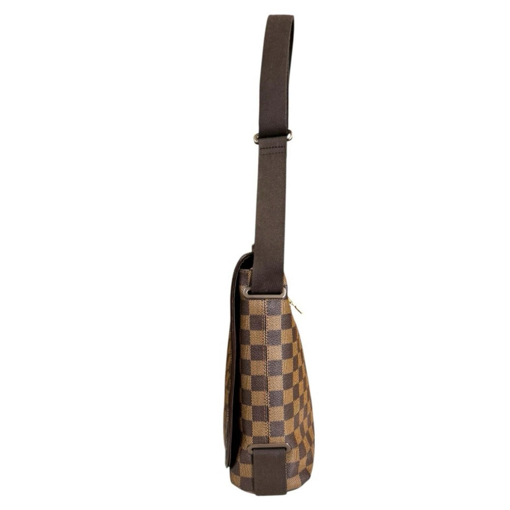 Louis Vuitton Brooklyn MM Damier Shoulder Bag Canvas Brown Model — view 5