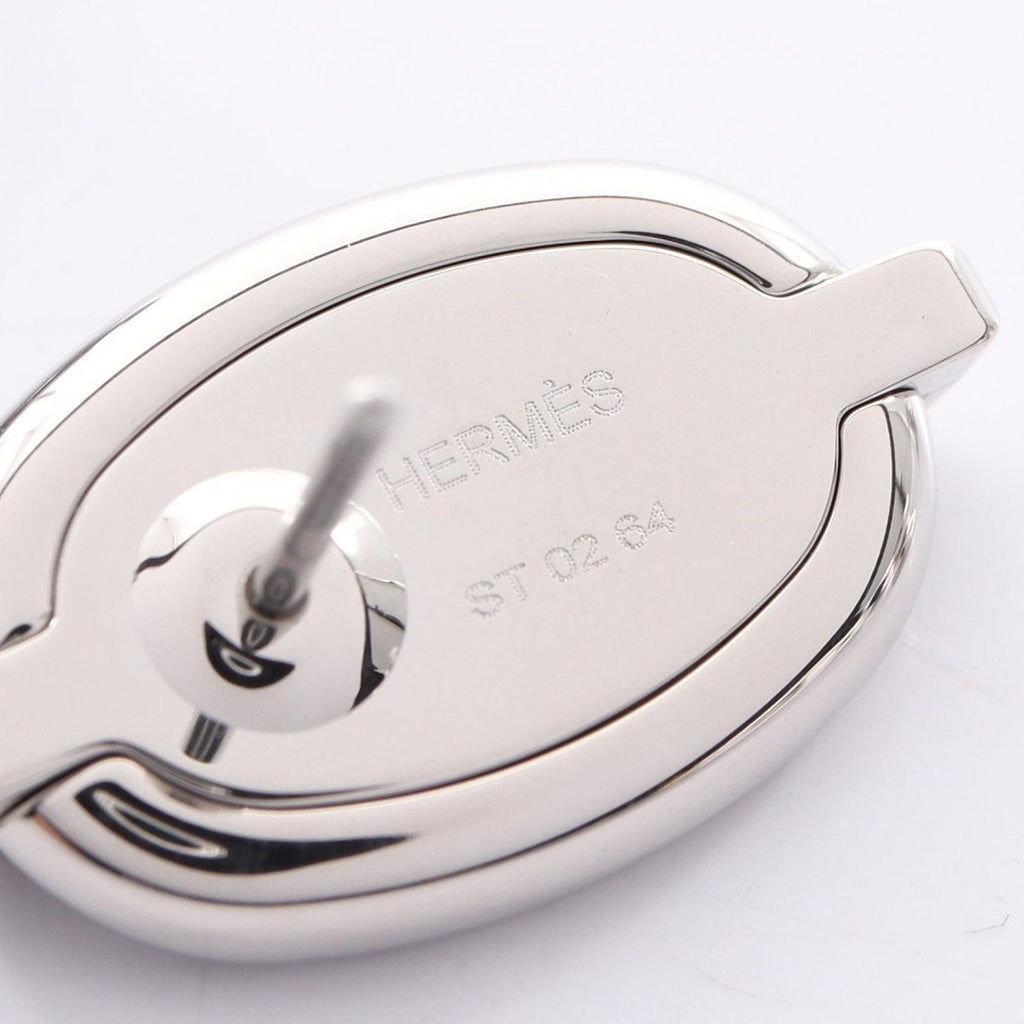 Hermes Earrings Mini Maillon Stainless Steel — view 3