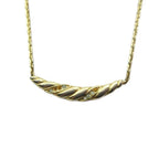 Dior Necklace Logo Rhinestone Gold