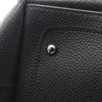 Chanel Choco Bar Black Leather Calf Boston Bag — view 7