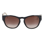Chanel CC Logo Rhinestone Leather Temple Sunglasses Eyewear