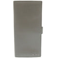 Prada Leather Gray Bifold Long Wallet 1332