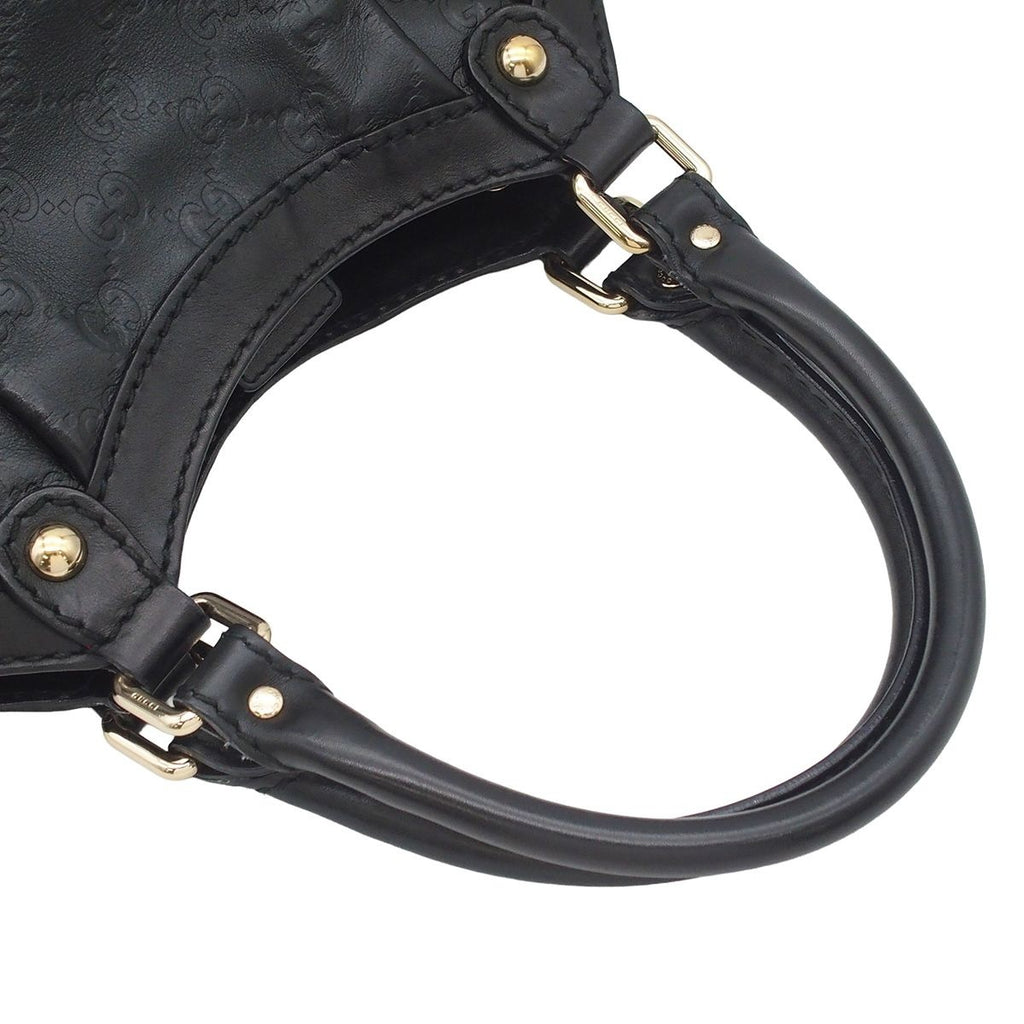 Gucci Sookie Black Guccissima Leather Tote Bag — view 3