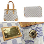 Louis Vuitton Tote Hampstead PM Damier Azur Gold Hardware — view 3