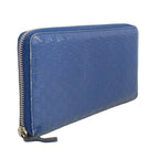Gucci Wallet Micro Guccissima Leather Blue Silver — view 2