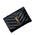 Saint Laurent Bifold Wallet Black Leather