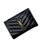 Saint Laurent Bifold Wallet Black Leather