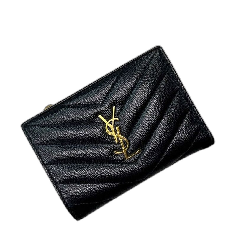 Saint Laurent Bifold Wallet Black Leather