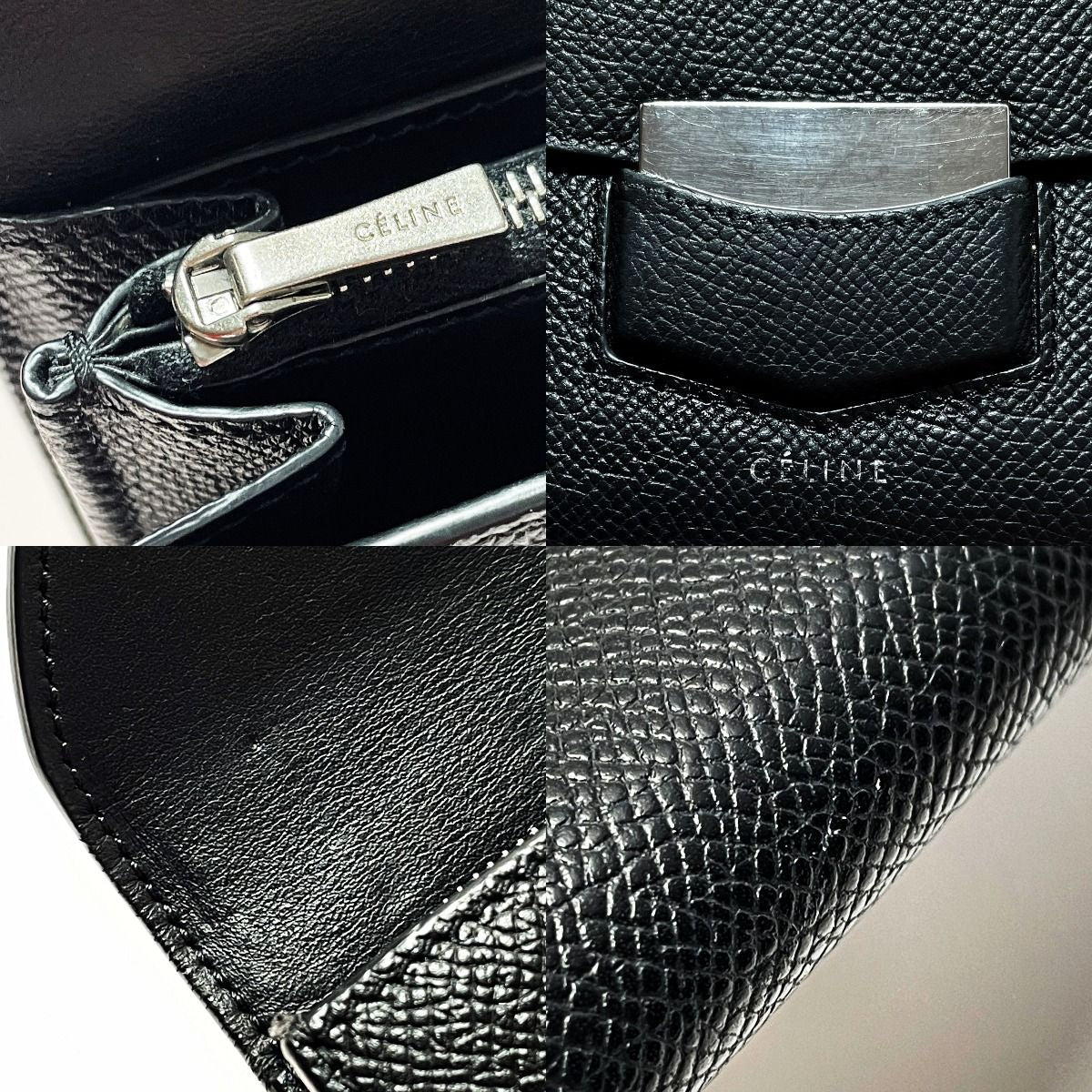 Celine Trotter Large Multi-Function Wallet apm Black Long — view 7