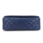 Chanel Shoulder Bag Quilted Caviar Leather Navy Silver Hardware Decacoco W Chain — view 4